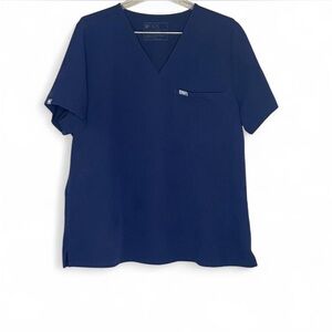 FIGS Catarina One-Pocket Scrub Top Color Sapphire Plus Size Women’s 3X